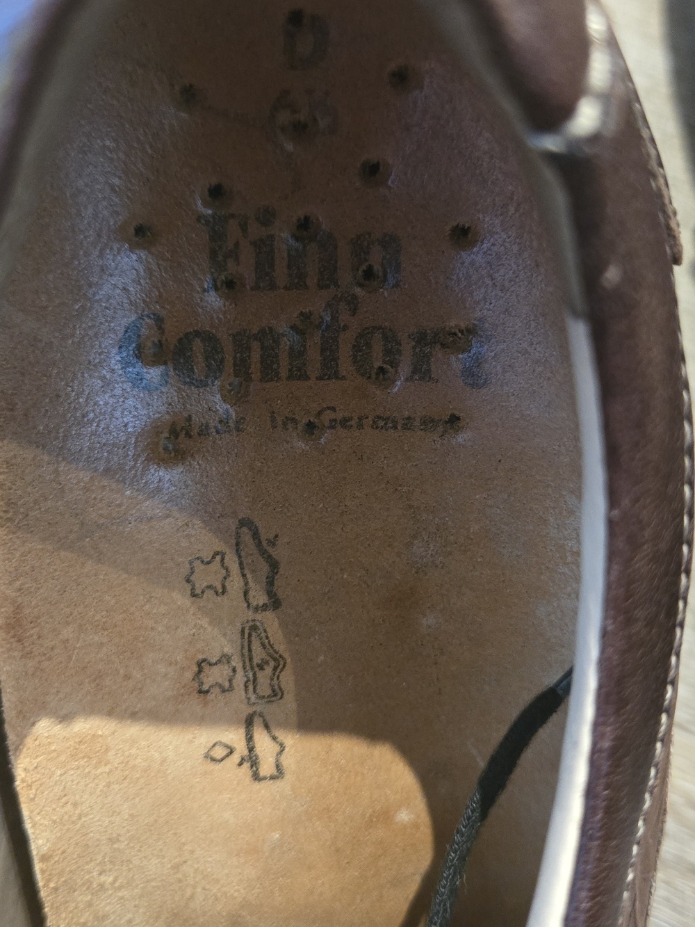 Finn Comfort Germany Leather Lace-Up Shoes - Size 6.5 - Picture 8 of 9